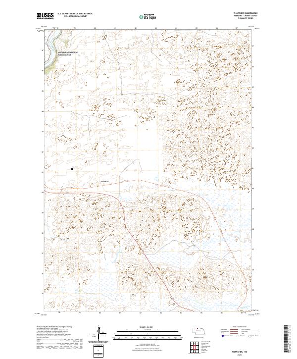 Thatcher topographic map thumbnail