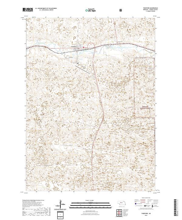 Thedford topographic map thumbnail