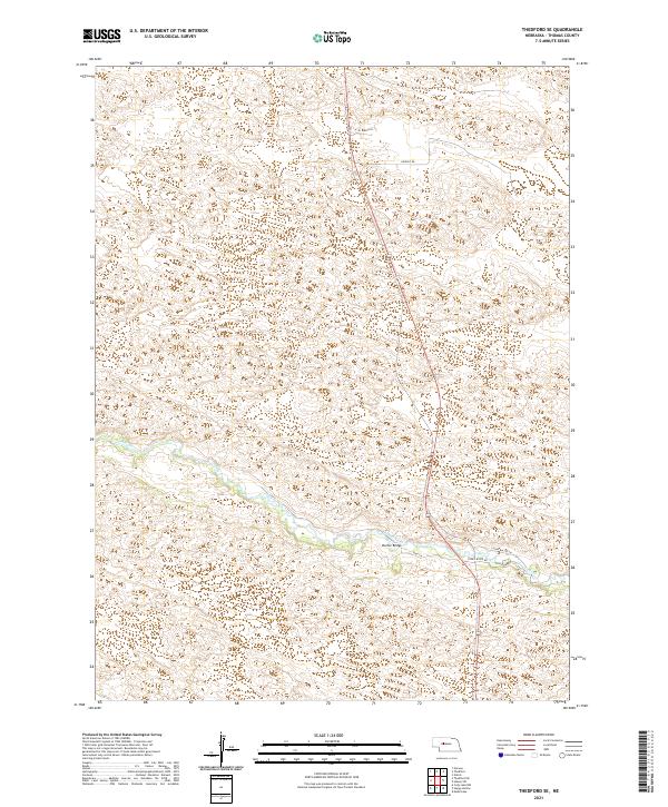 Thedford SE topographic map thumbnail