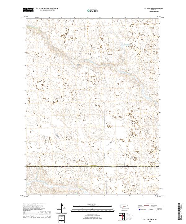 Tin Camp Ranch 2021 topographic map thumbnail