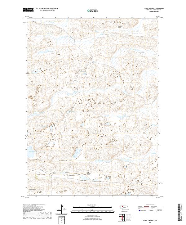 Turpin Lake East topographic map thumbnail