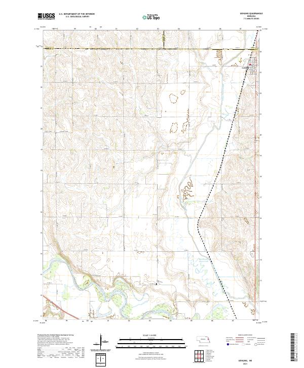 Uehling topographic map thumbnail