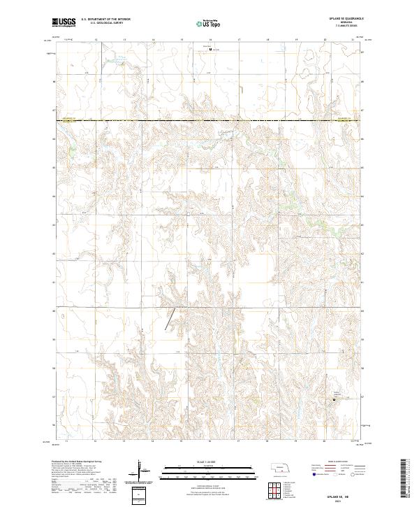 Upland SE topographic map thumbnail