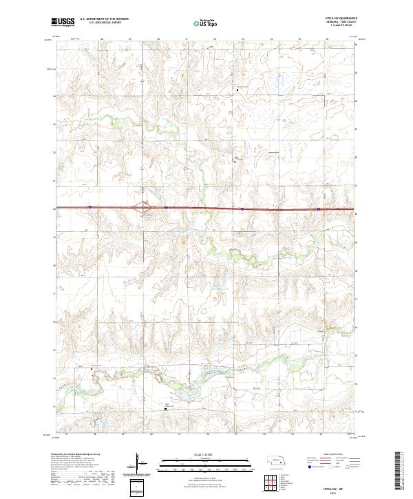Utica SW topographic map thumbnail