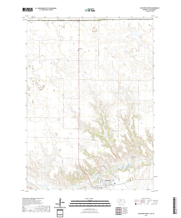 Valentine North topographic map thumbnail