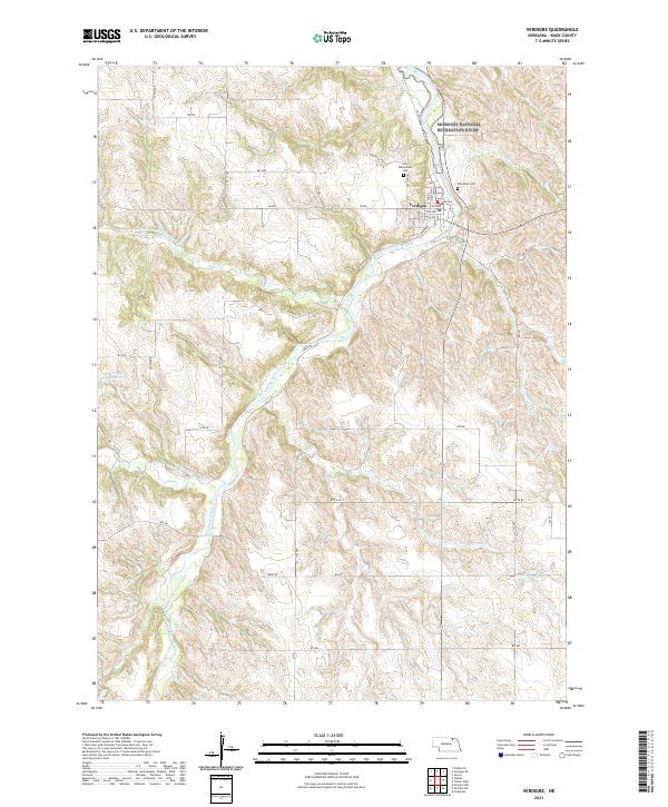 Verdigre topographic map thumbnail