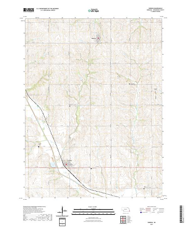 Verdon topographic map thumbnail
