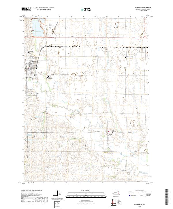 Wahoo East topographic map thumbnail