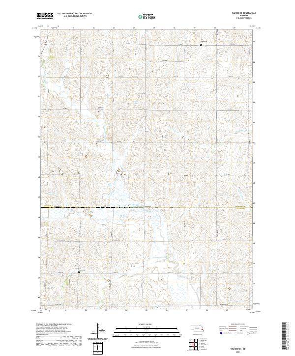 Wahoo SE topographic map thumbnail