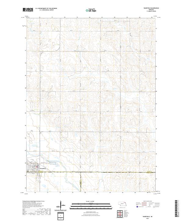Wakefield topographic map thumbnail