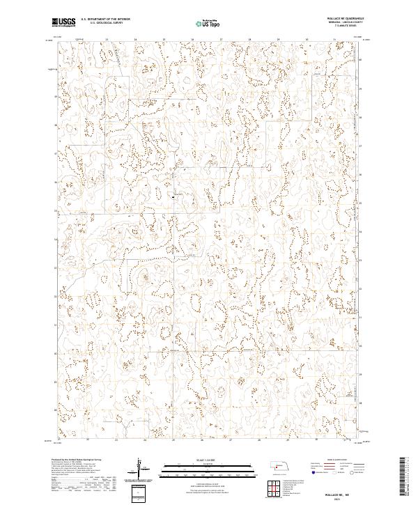 Wallace NE topographic map thumbnail