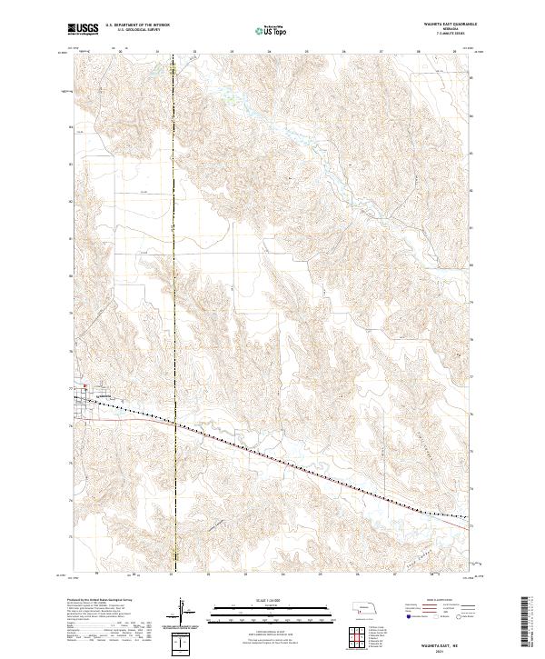 Wauneta East topographic map thumbnail