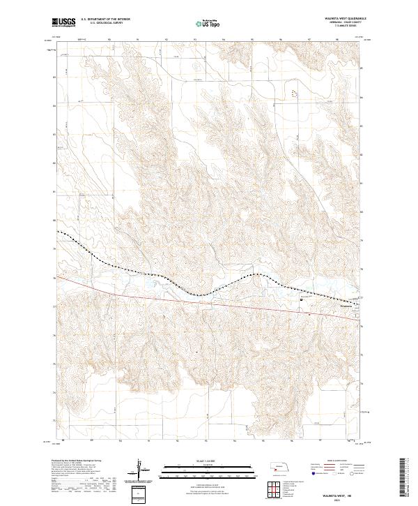 Wauneta West topographic map thumbnail