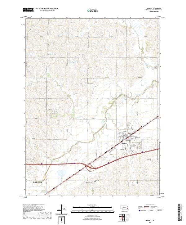 Waverly topographic map thumbnail