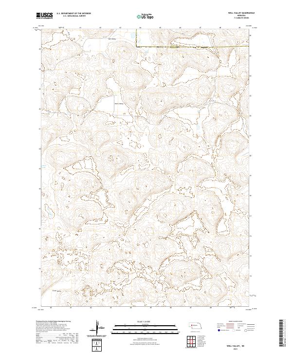 Well Valley topographic map thumbnail
