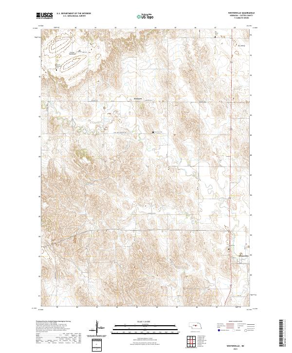 Westerville topographic map thumbnail