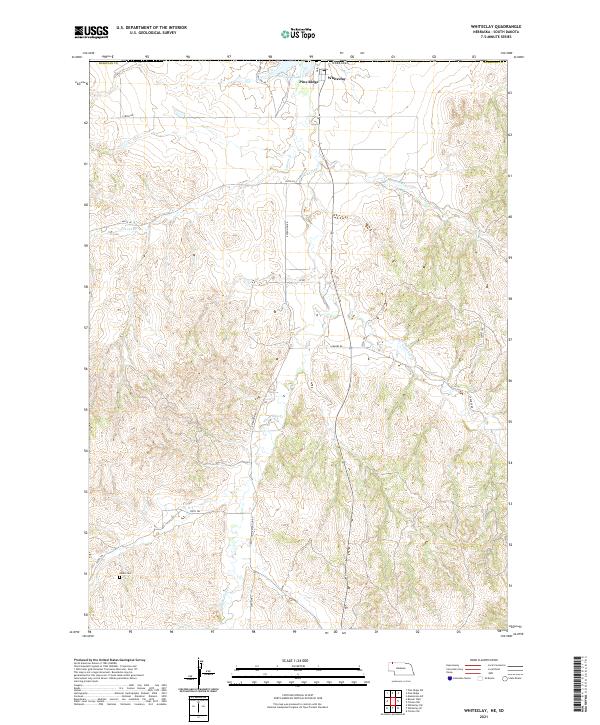 Whiteclay topographic map thumbnail