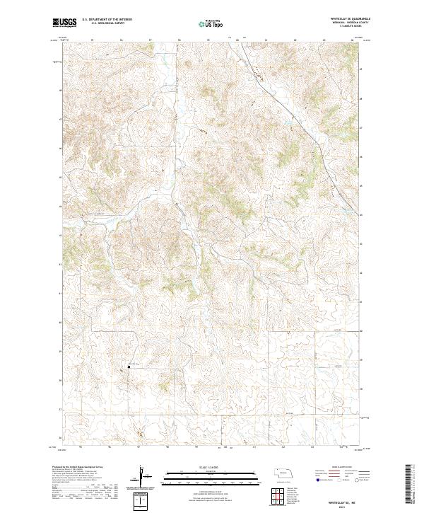 Whiteclay SE topographic map thumbnail