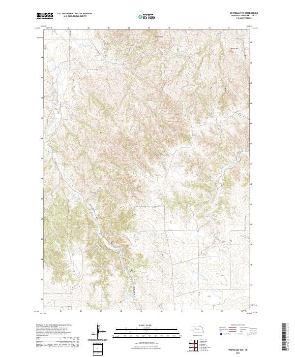 Whiteclay SW topographic map thumbnail