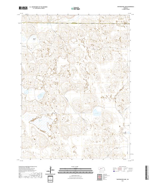 Whitewater Lake topographic map thumbnail