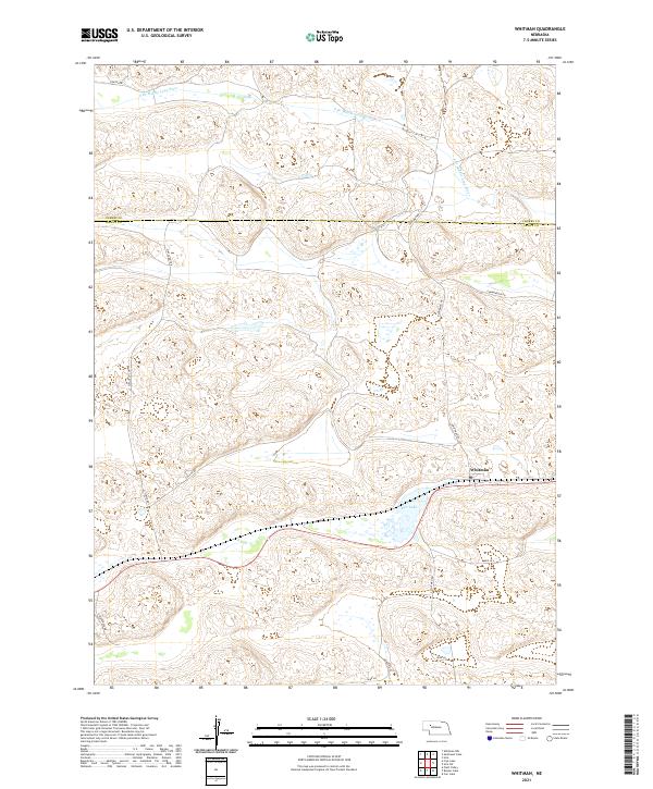 Whitman topographic map thumbnail