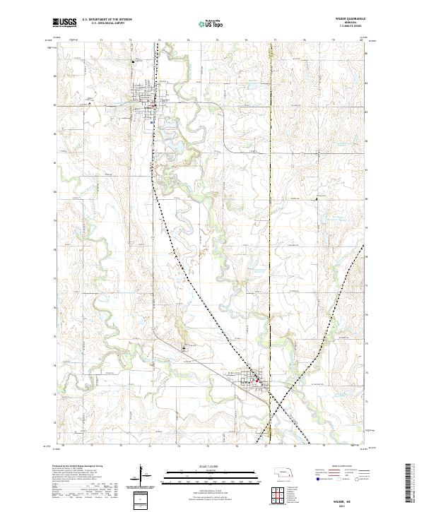 Wilber topographic map thumbnail