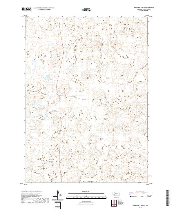 Wild Mare Lake NW topographic map thumbnail