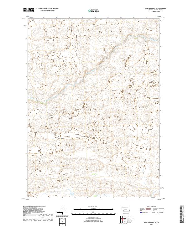 Wild Mare Lake SE topographic map thumbnail