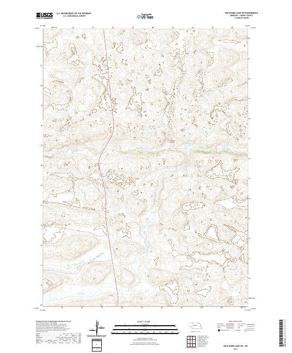 Wild Mare Lake SW topographic map thumbnail