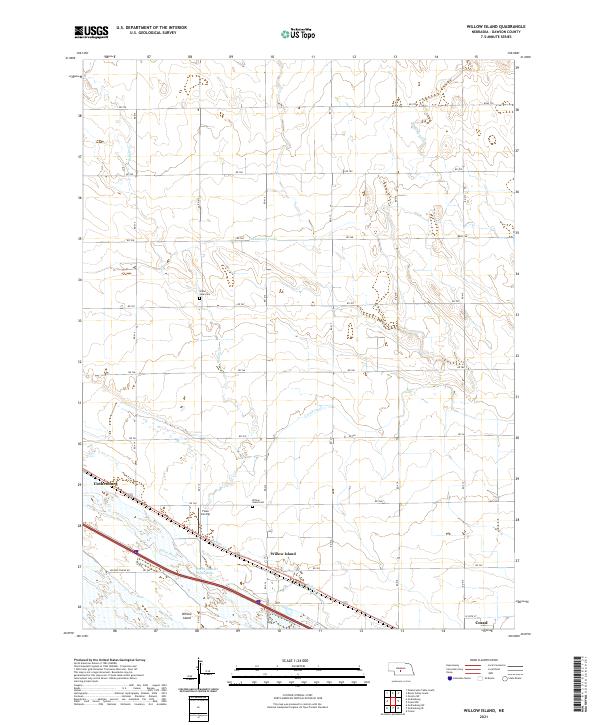 Willow Island topographic map thumbnail