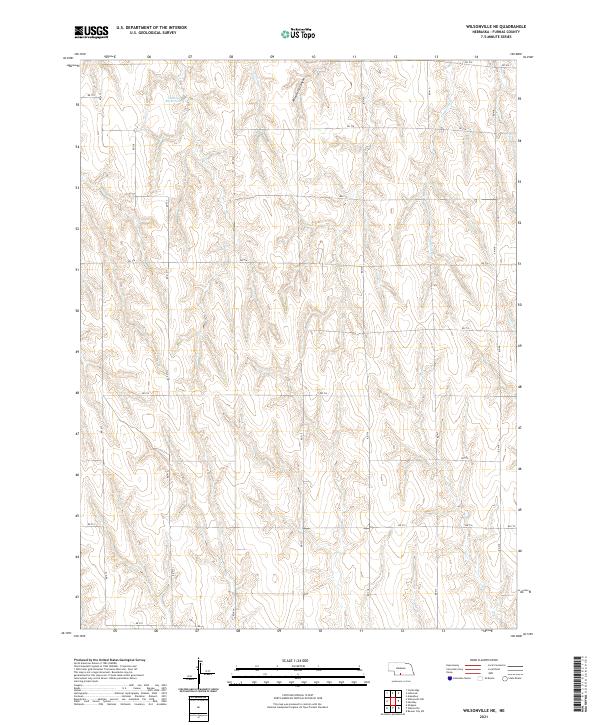 Wilsonville NE topographic map thumbnail
