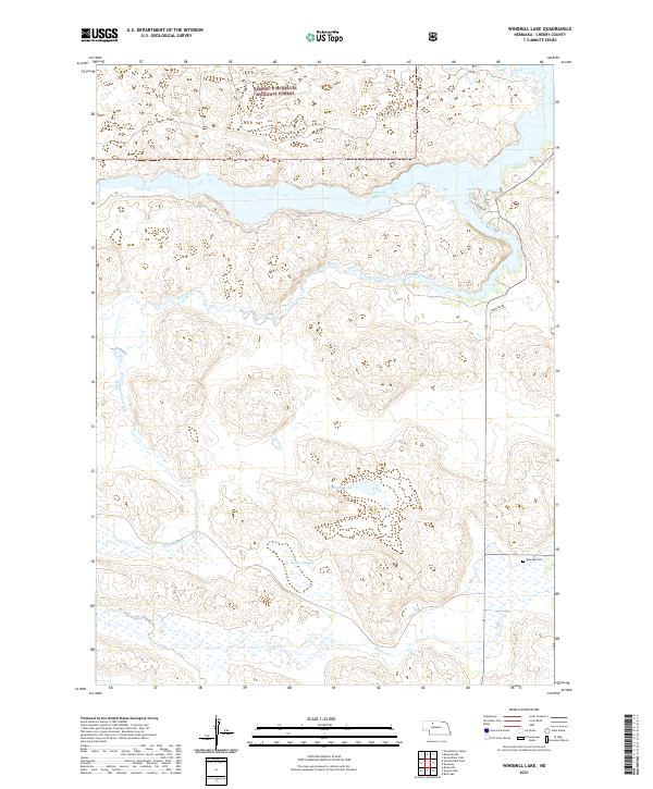Windmill Lake topographic map thumbnail