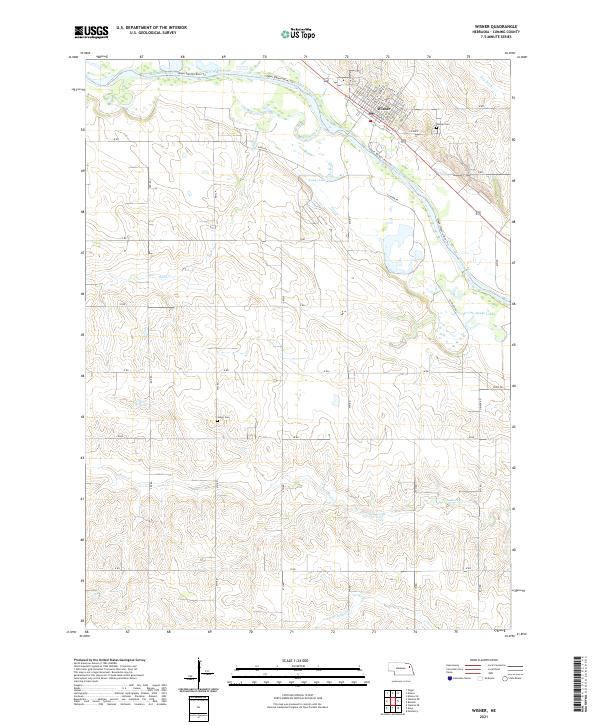 Wisner topographic map thumbnail