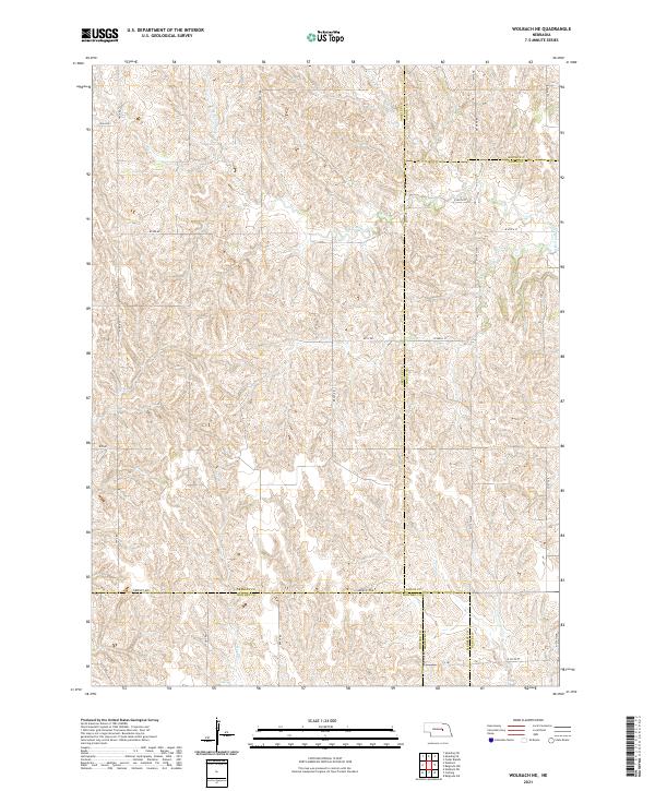 Wolbach NE topographic map thumbnail