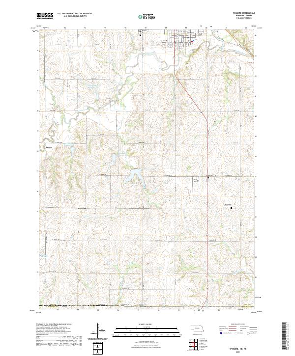 Wymore topographic map thumbnail