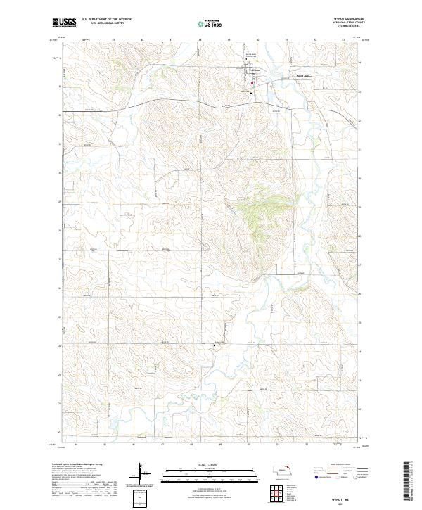 Wynot topographic map thumbnail
