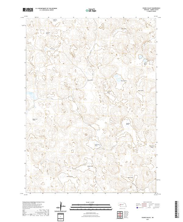 Young Valley topographic map thumbnail
