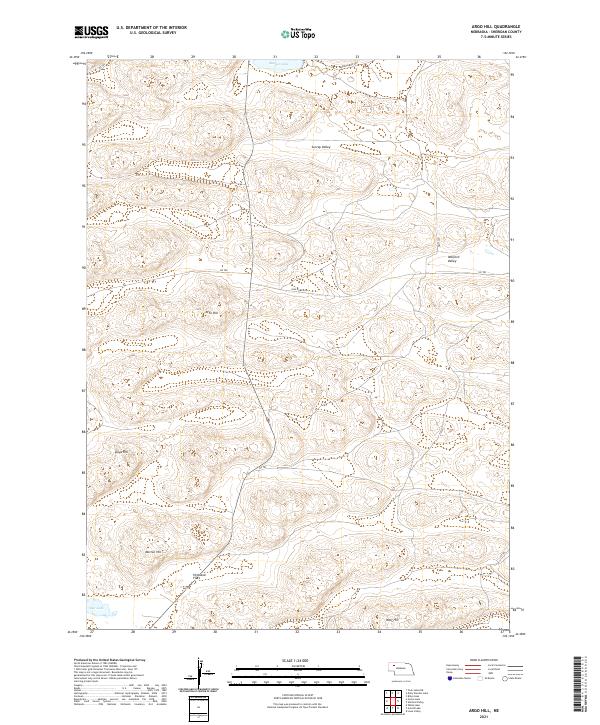 Argo Hill topographic map thumbnail
