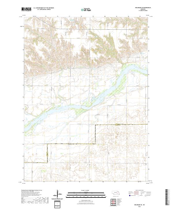 Belgrade SE topographic map thumbnail