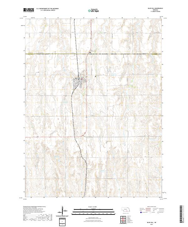 Blue Hill topographic map thumbnail