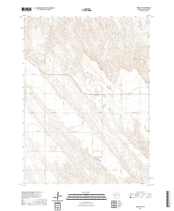 Brule NW topographic map thumbnail