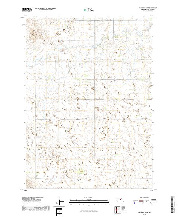 Chambers West topographic map thumbnail