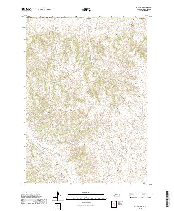 Clinton NW topographic map thumbnail