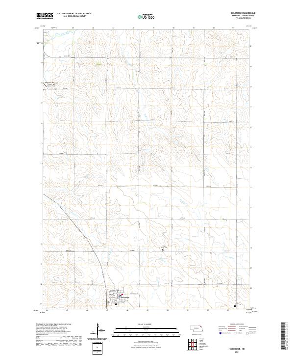 Coleridge topographic map thumbnail