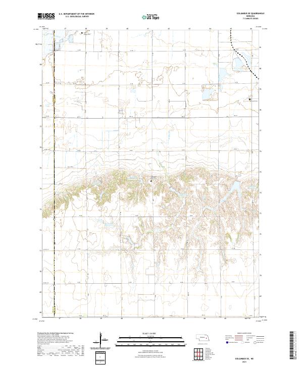 Columbus SE topographic map thumbnail