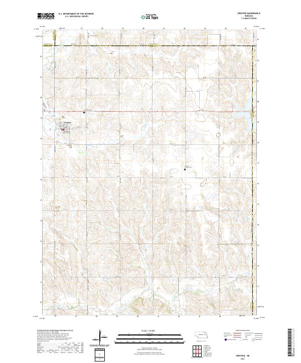 Creston topographic map thumbnail