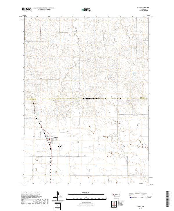 Dalton topographic map thumbnail