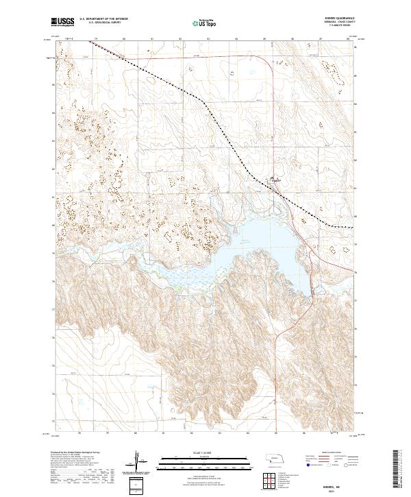 Enders topographic map thumbnail