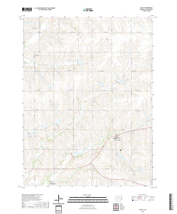 Filley topographic map thumbnail