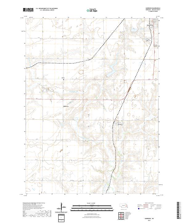 Garrison topographic map thumbnail